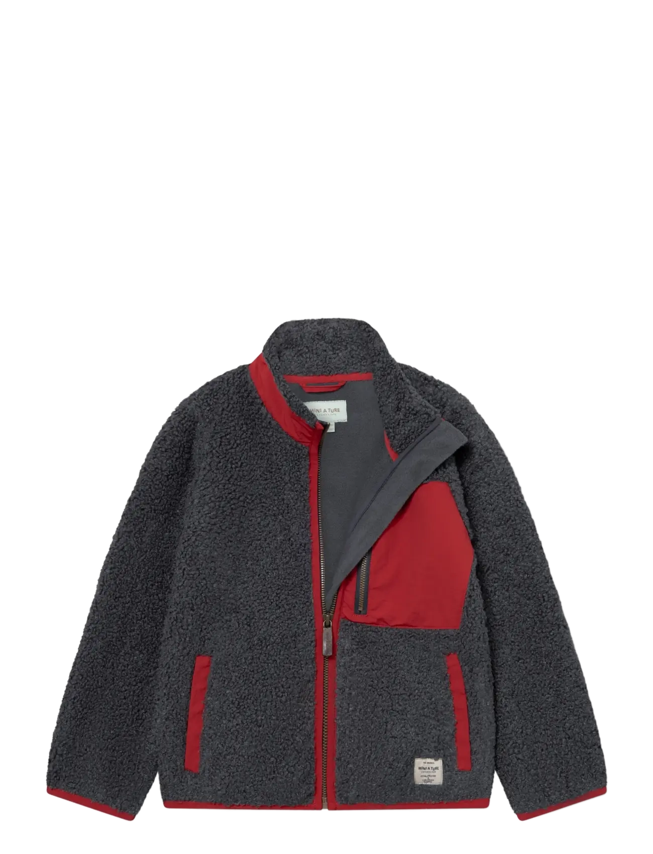 MINI A TURE - MATALINUR teddyfleece jacket. GRS - fliisjakid - forged iron blue - 2