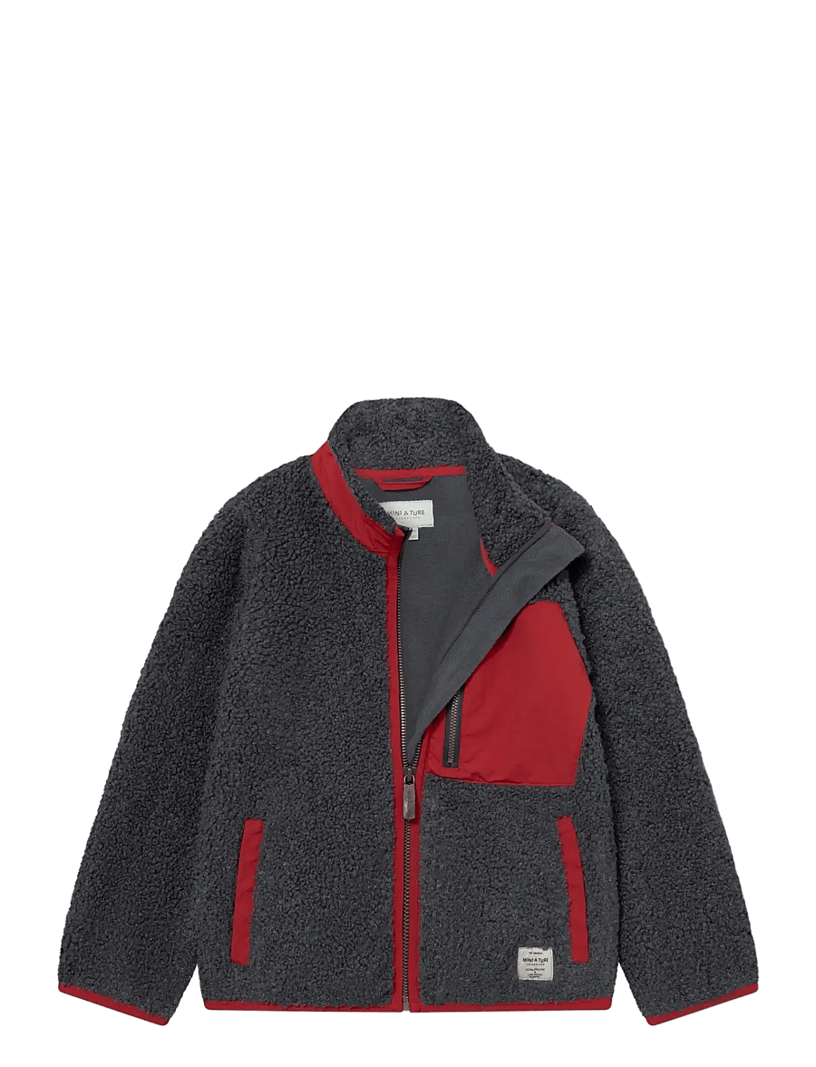 MINI A TURE - MATALINUR teddyfleece jacket. GRS - fliisjakid - forged iron blue - 2