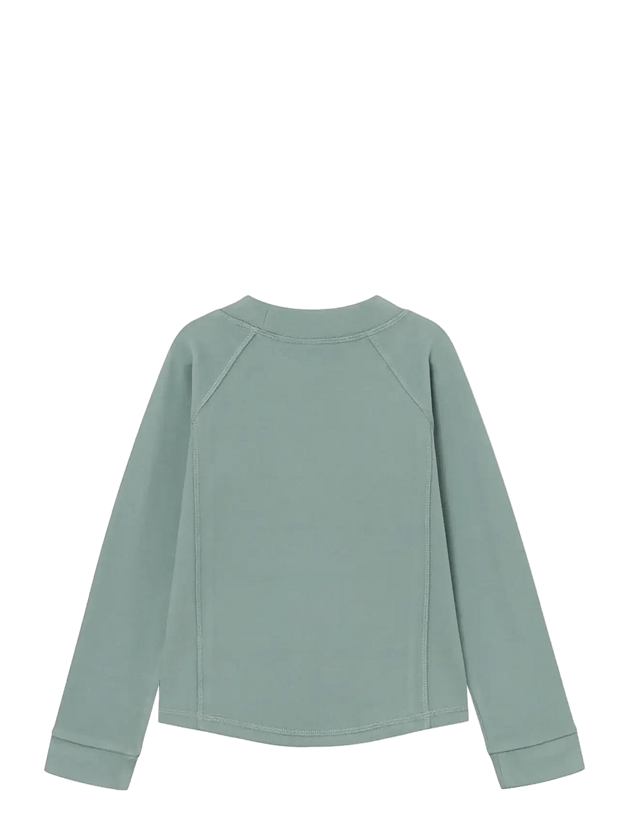 MINI A TURE - MATLENIE light fleece LS t-shirt. GRS - chinois green - 2
