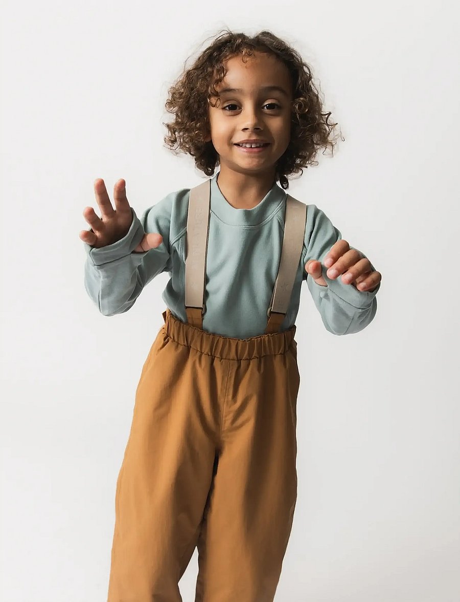 MINI A TURE - MATLENIE light fleece LS t-shirt. GRS - chinois green - 3