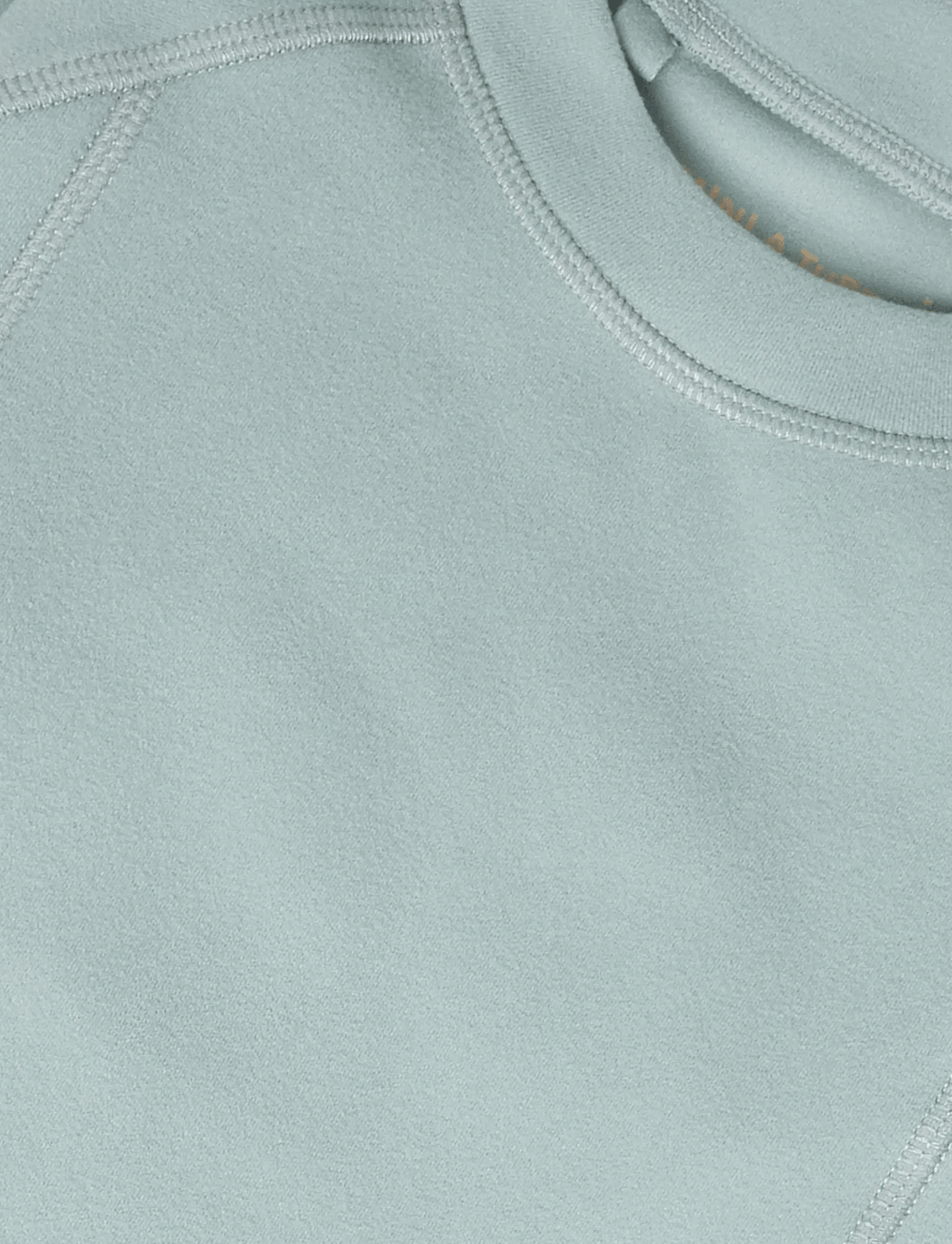 MINI A TURE - MATLENIE light fleece LS t-shirt. GRS - underställströjor - chinois green - 5