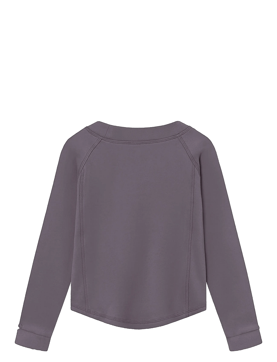 MINI A TURE - MATLENIE light fleece LS t-shirt. GRS - rabbit plum - 2