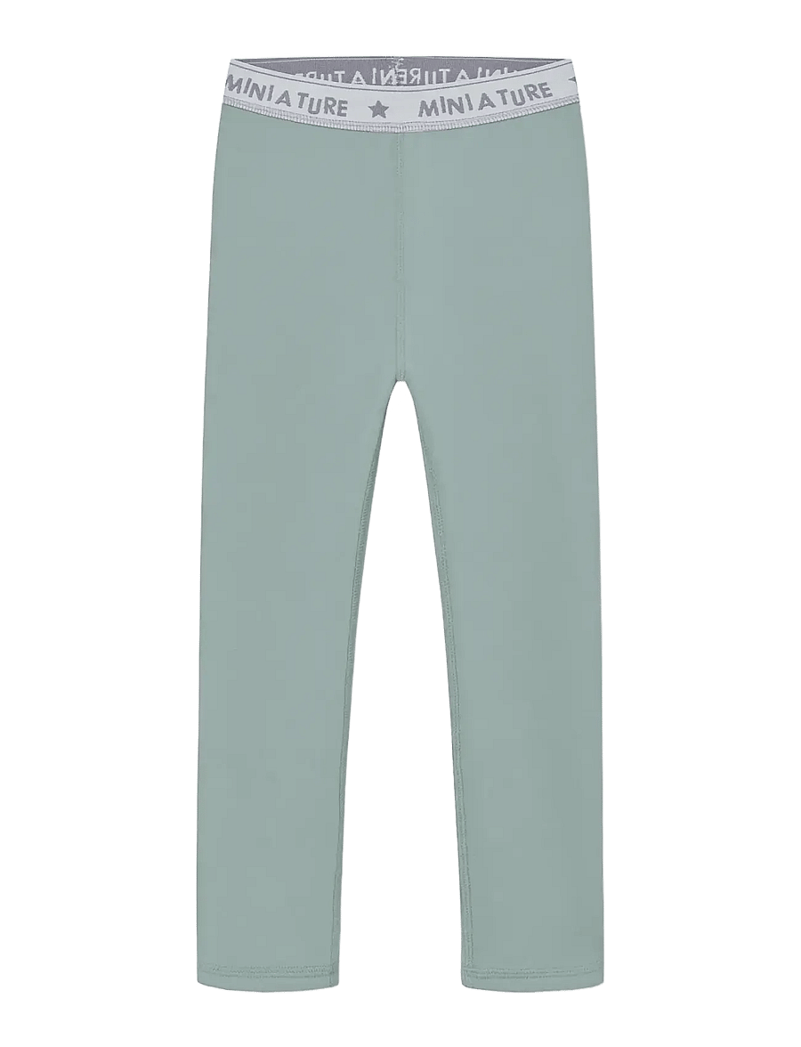 MINI A TURE - MATLEEMA light fleece tights. GRS - chinois green - 0