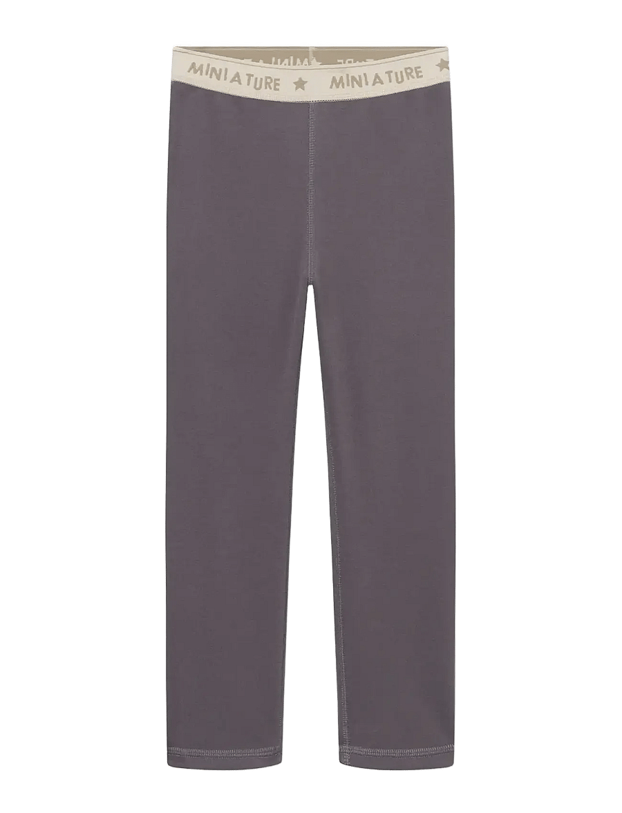MINI A TURE - MATLEEMA light fleece tights. GRS - rabbit plum - 1