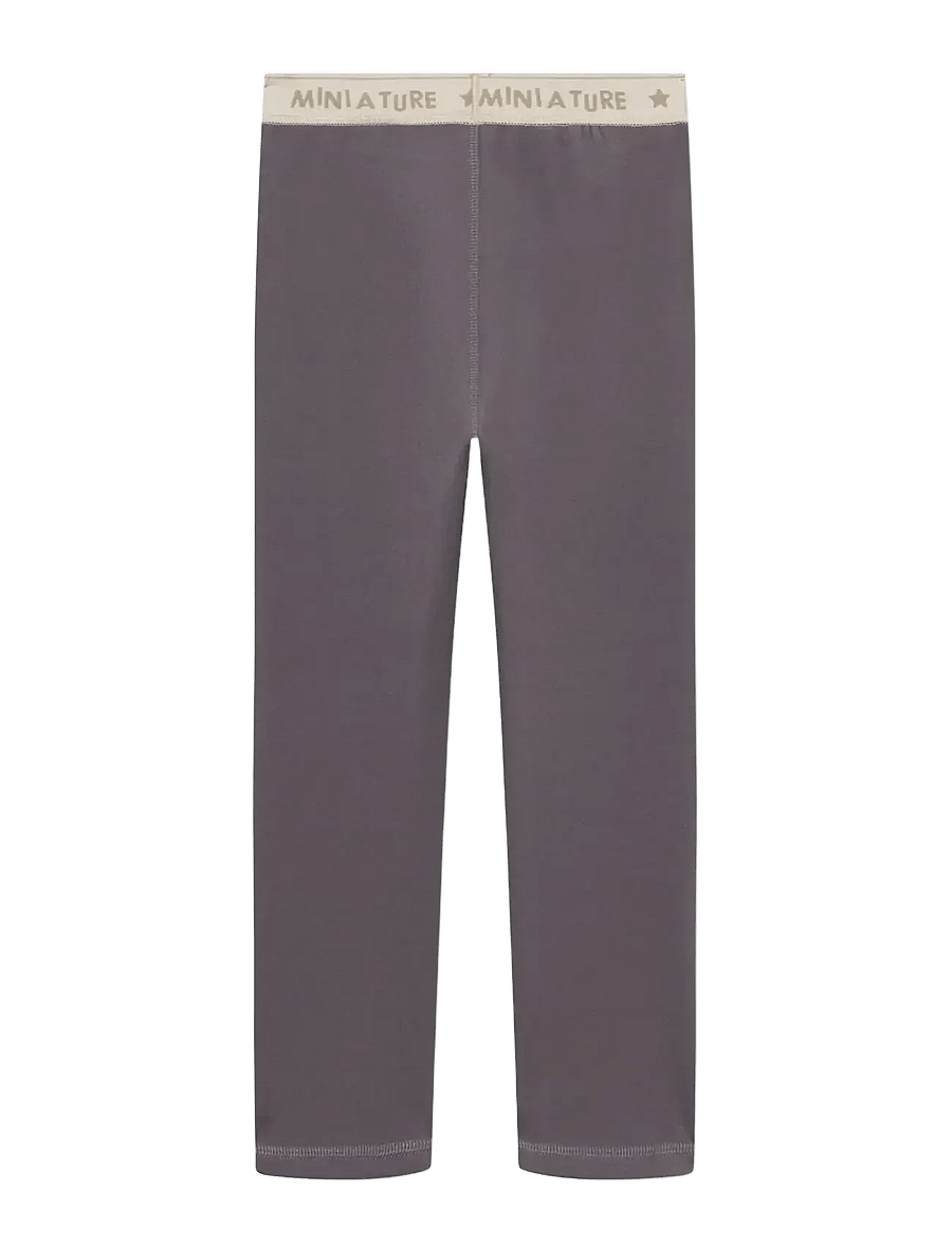 MINI A TURE - MATLEEMA light fleece tights. GRS - rabbit plum - 2