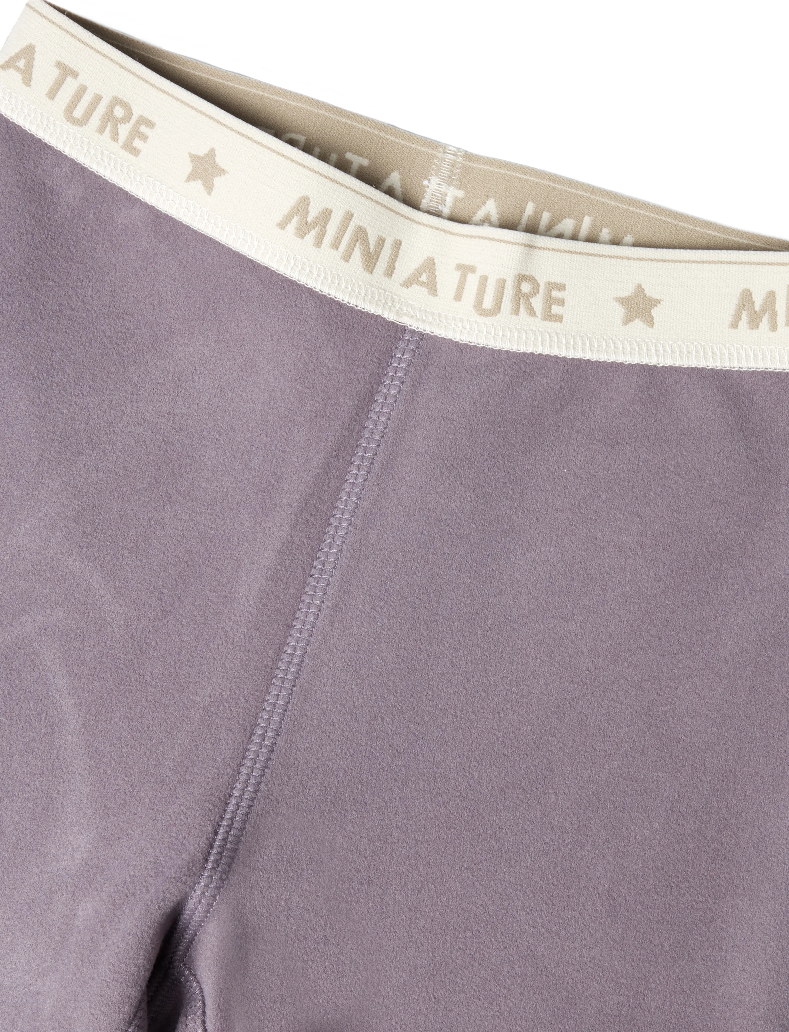 MINI A TURE - MATLEEMA light fleece tights. GRS - funkionsunterwäsche - hosen - rabbit plum - 4