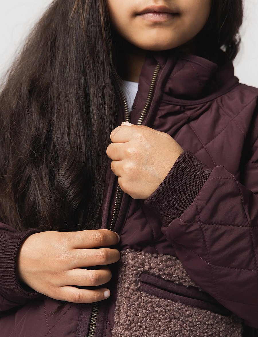 MINI A TURE - MATLOU thermo jacket. GRS - termojoped - fudge aubergine - 0