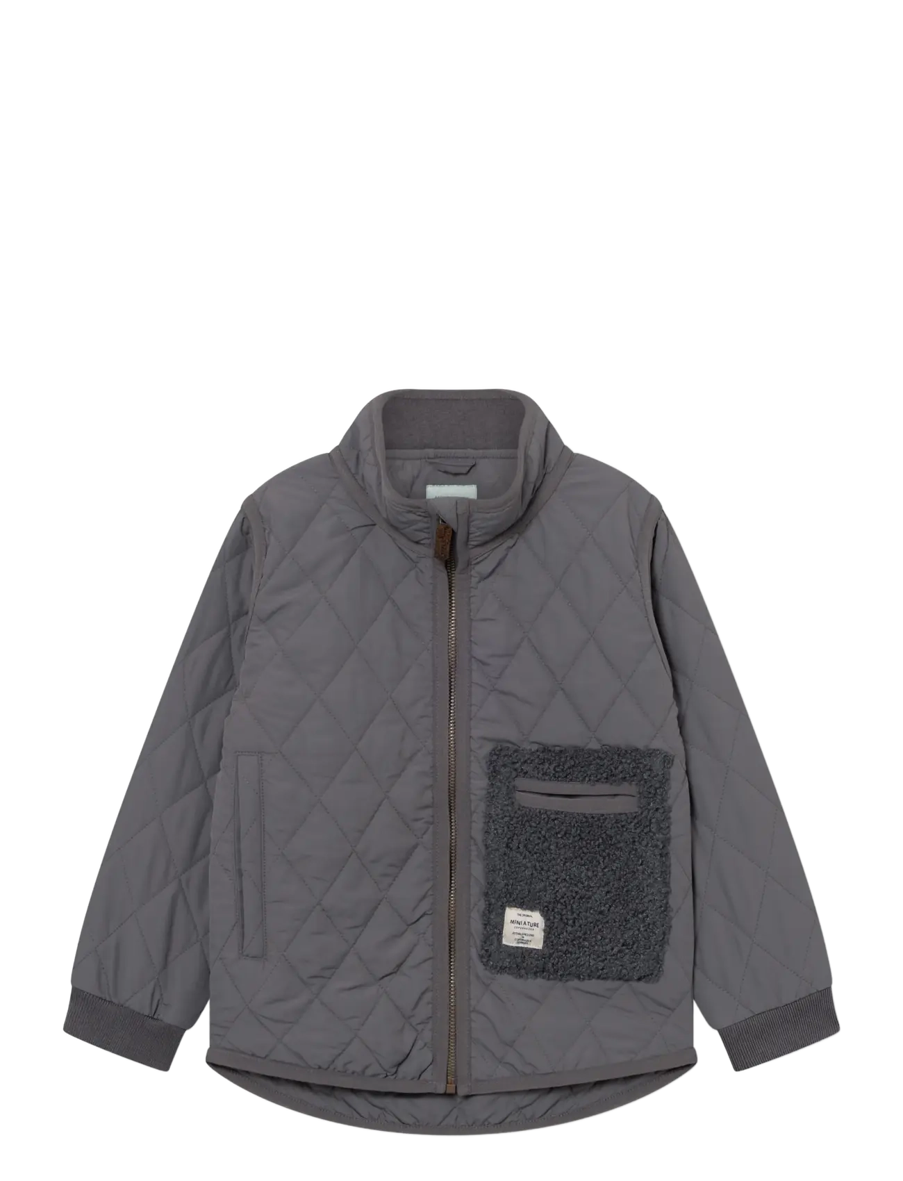 MINI A TURE MATLOU thermo jacket. GRS - Tagasi kooli - PLUM KITTEN / grey