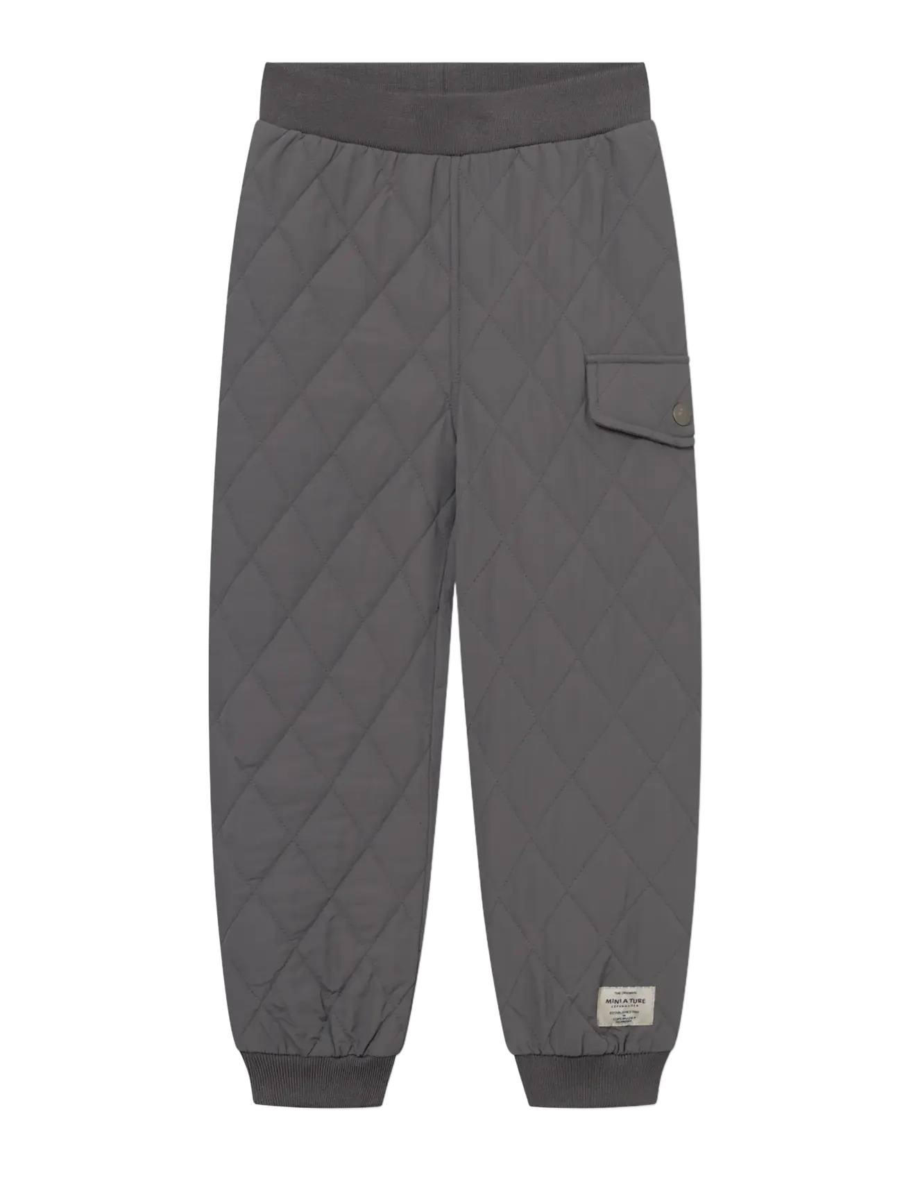 MINI A TURE MATJAVA thermo pants. GRS - Tagasi kooli - PLUM KITTEN / grey