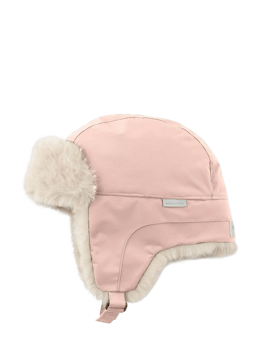 MINI A TURE - MATCRISTER teddy lined winter hood - winter hats - adobe rose - 1