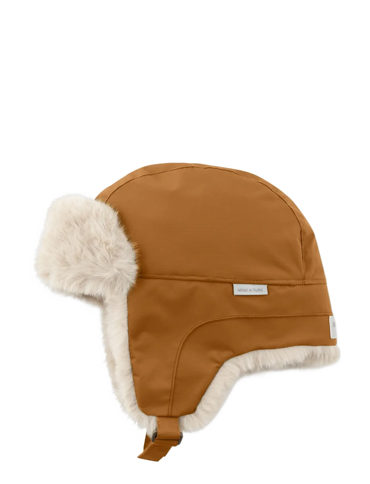 MINI A TURE - MATCRISTER teddy lined winter hood - vintermössor - brown sugar - 2