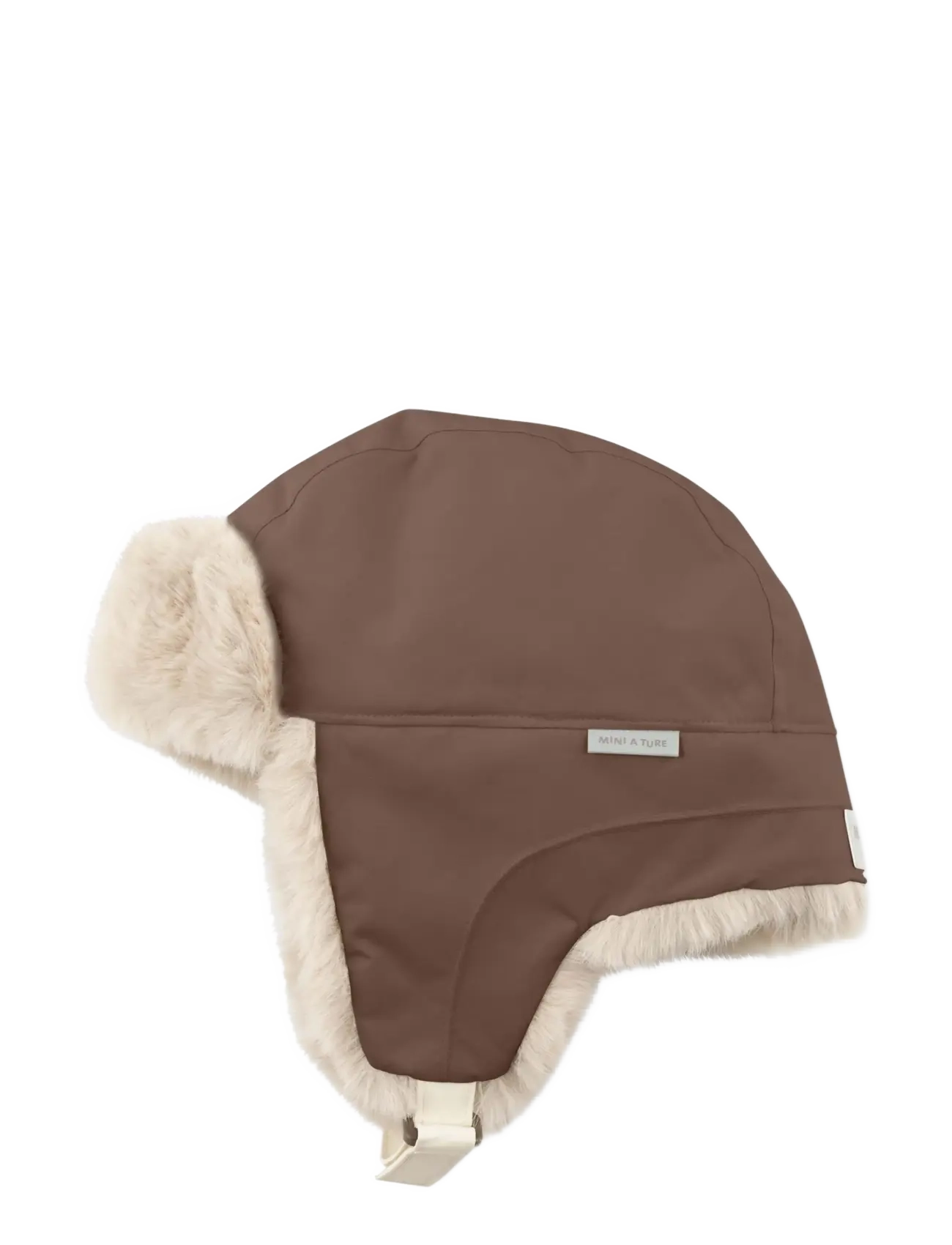 MINI A TURE - MATCRISTER teddy lined winter hood - vintermössor - chestnut brown - 1