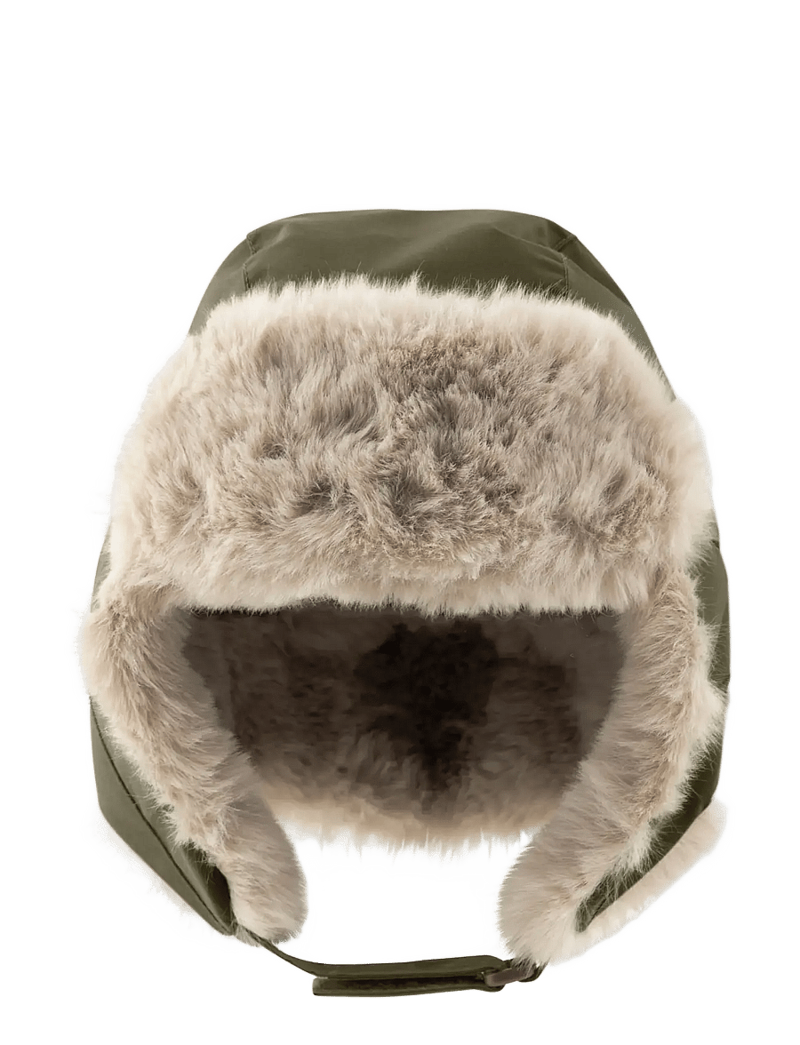 MINI A TURE - MATCRISTER teddy lined winter hood - vintermössor - kalamata green - 0