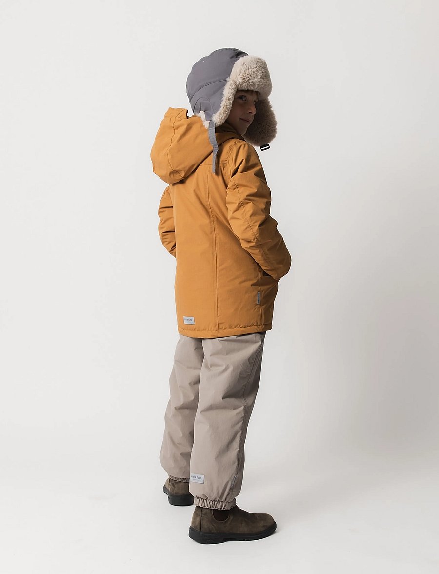 MINI A TURE - MATCRISTER teddy lined winter hood - vintermössor - plum kitten - 4