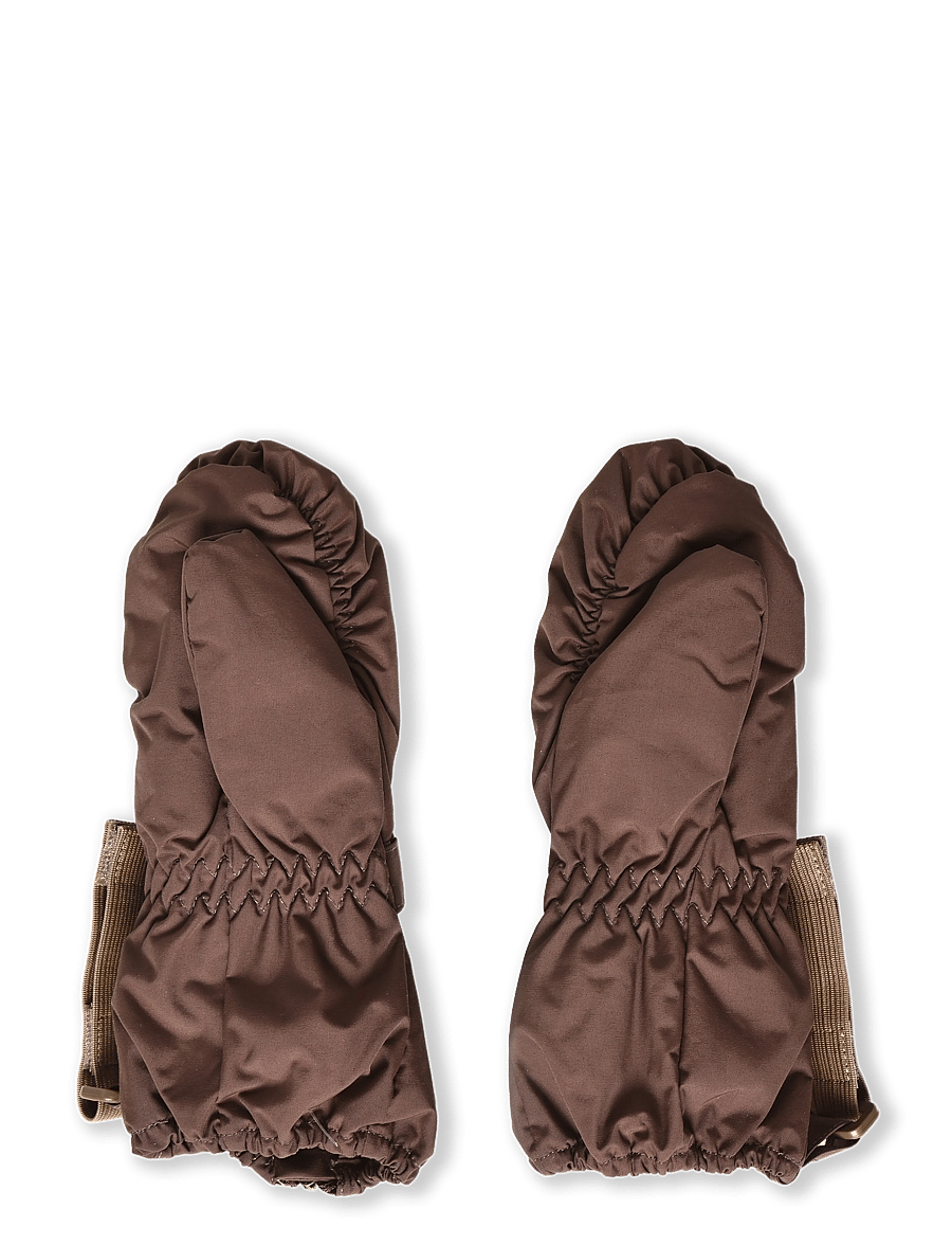 MINI A TURE - MATCESAR fleece lined mittens - handschuhe - chestnut brown - 1