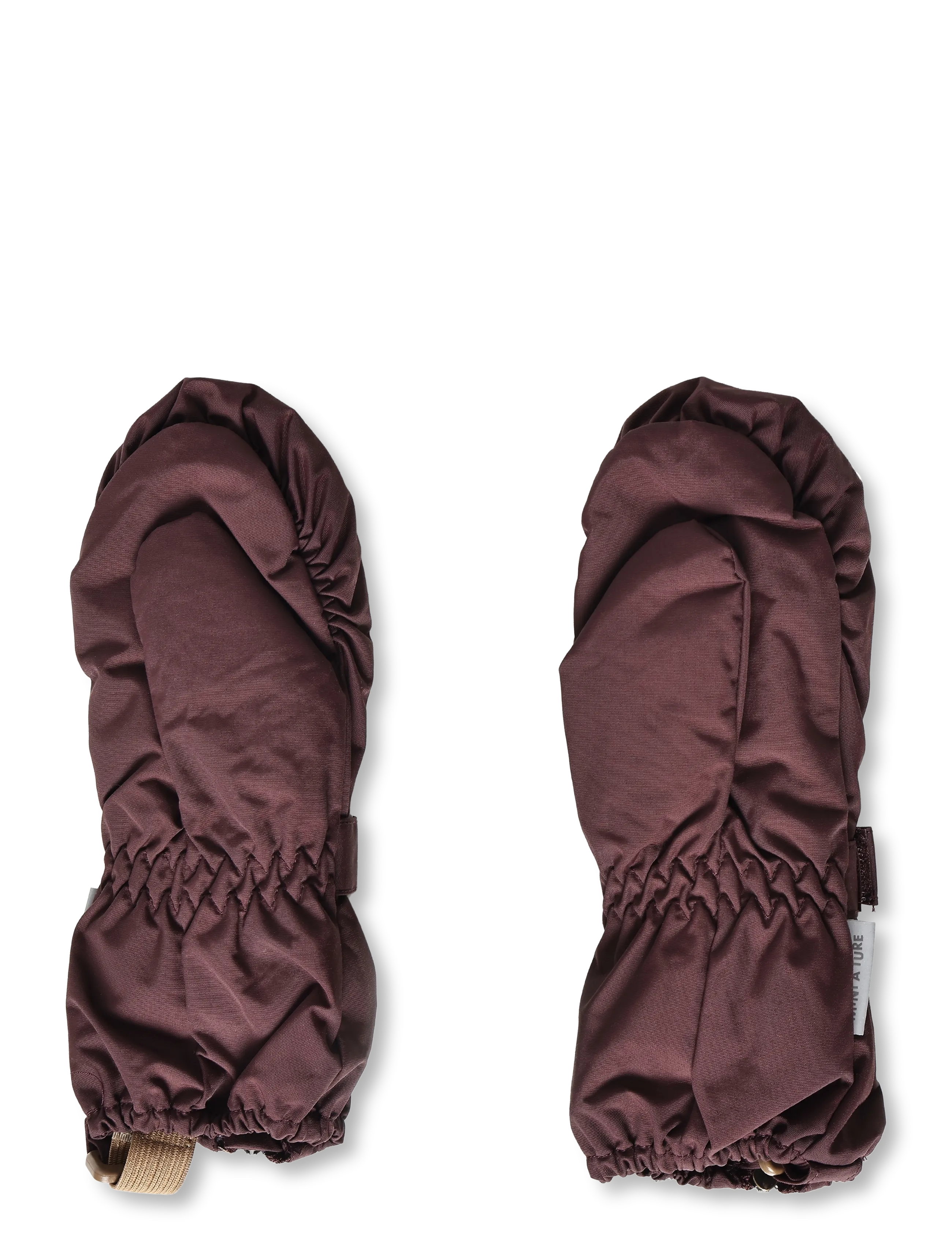MINI A TURE - MATCESAR fleece lined mittens - kindad - fudge aubergine - 2