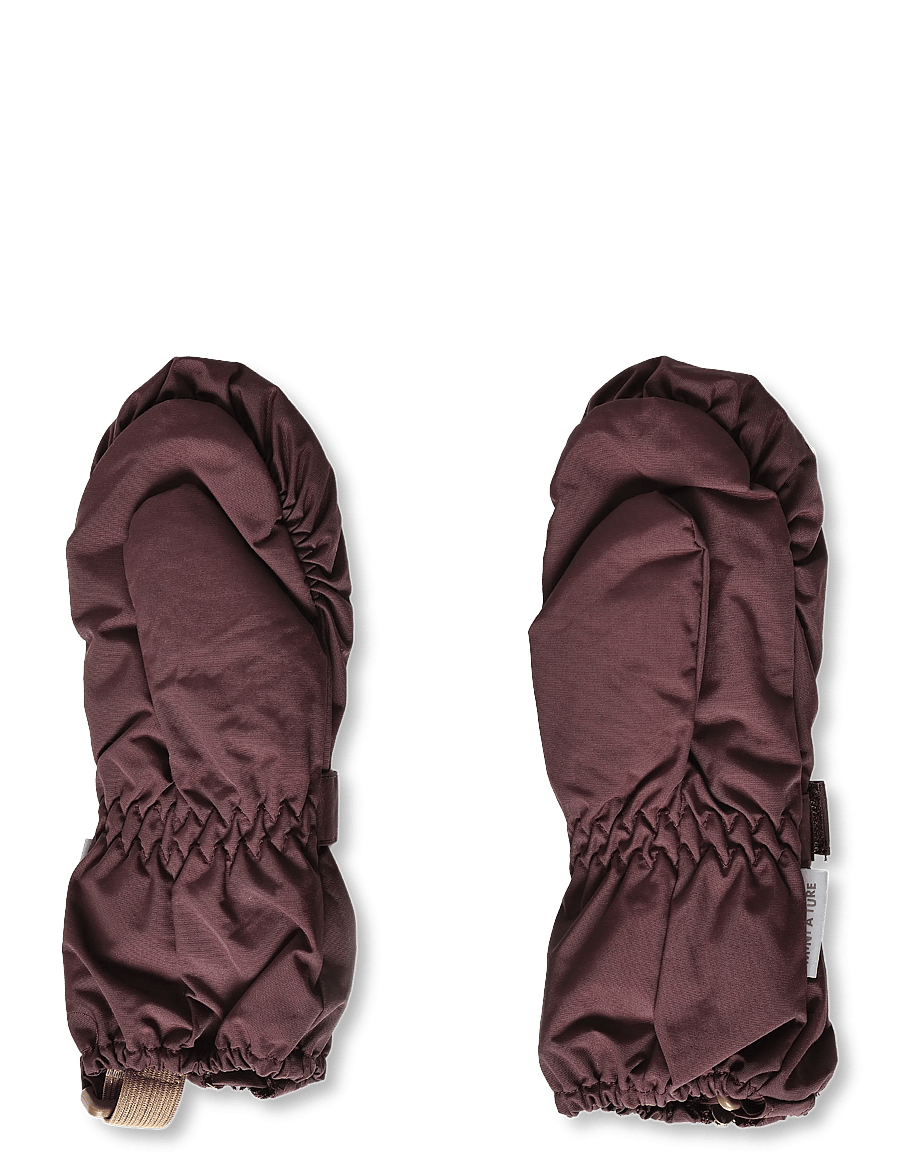 MINI A TURE - MATCESAR fleece lined mittens - handschuhe - fudge aubergine - 2