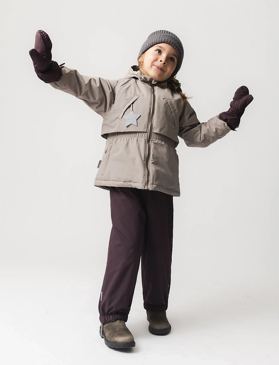 MINI A TURE - MATCESAR fleece lined mittens - handschuhe - fudge aubergine - 3