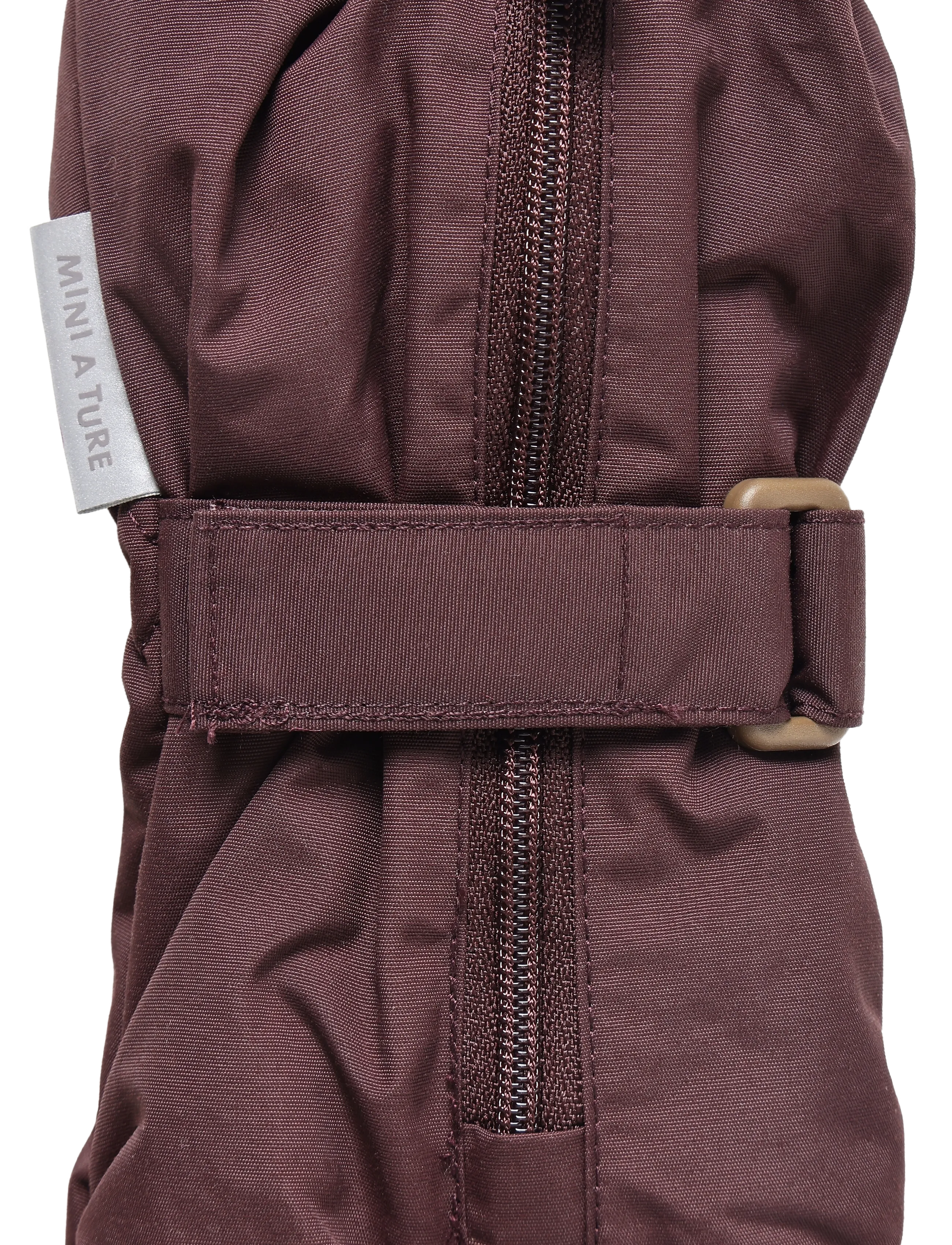 MINI A TURE - MATCESAR fleece lined mittens - kindad - fudge aubergine - 4