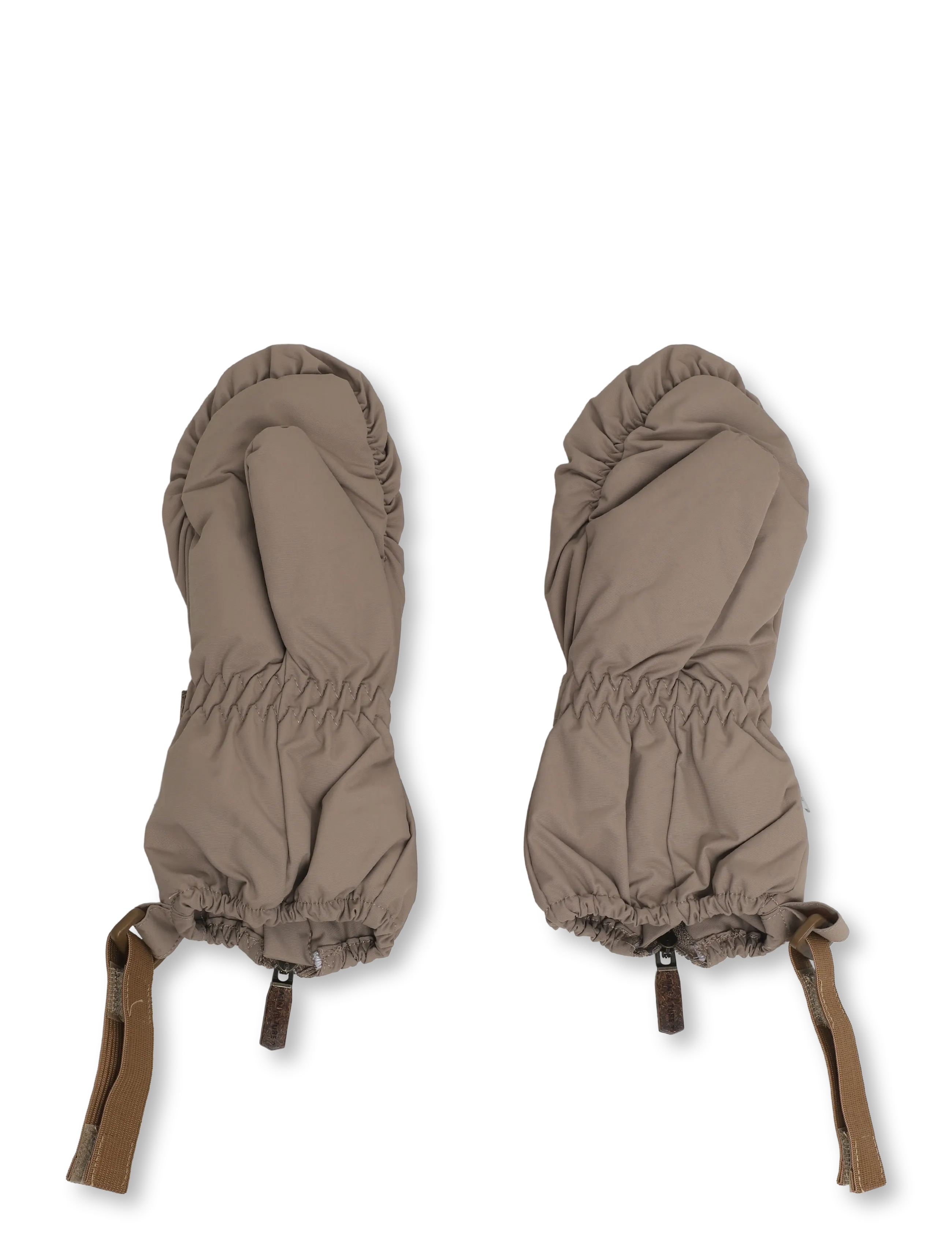 MINI A TURE - MATCESAR fleece lined mittens - handschuhe - grey brown - 2