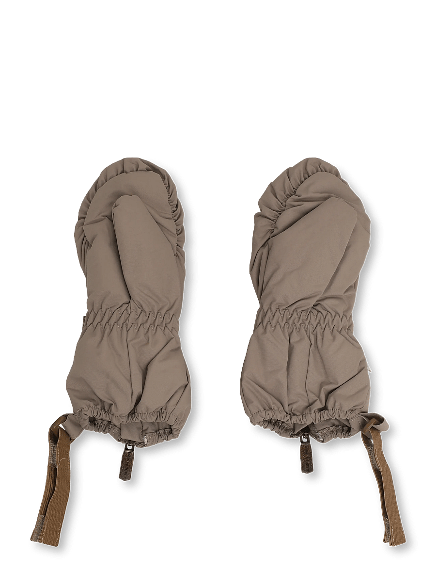 MINI A TURE - MATCESAR fleece lined mittens - handschuhe - grey brown - 2