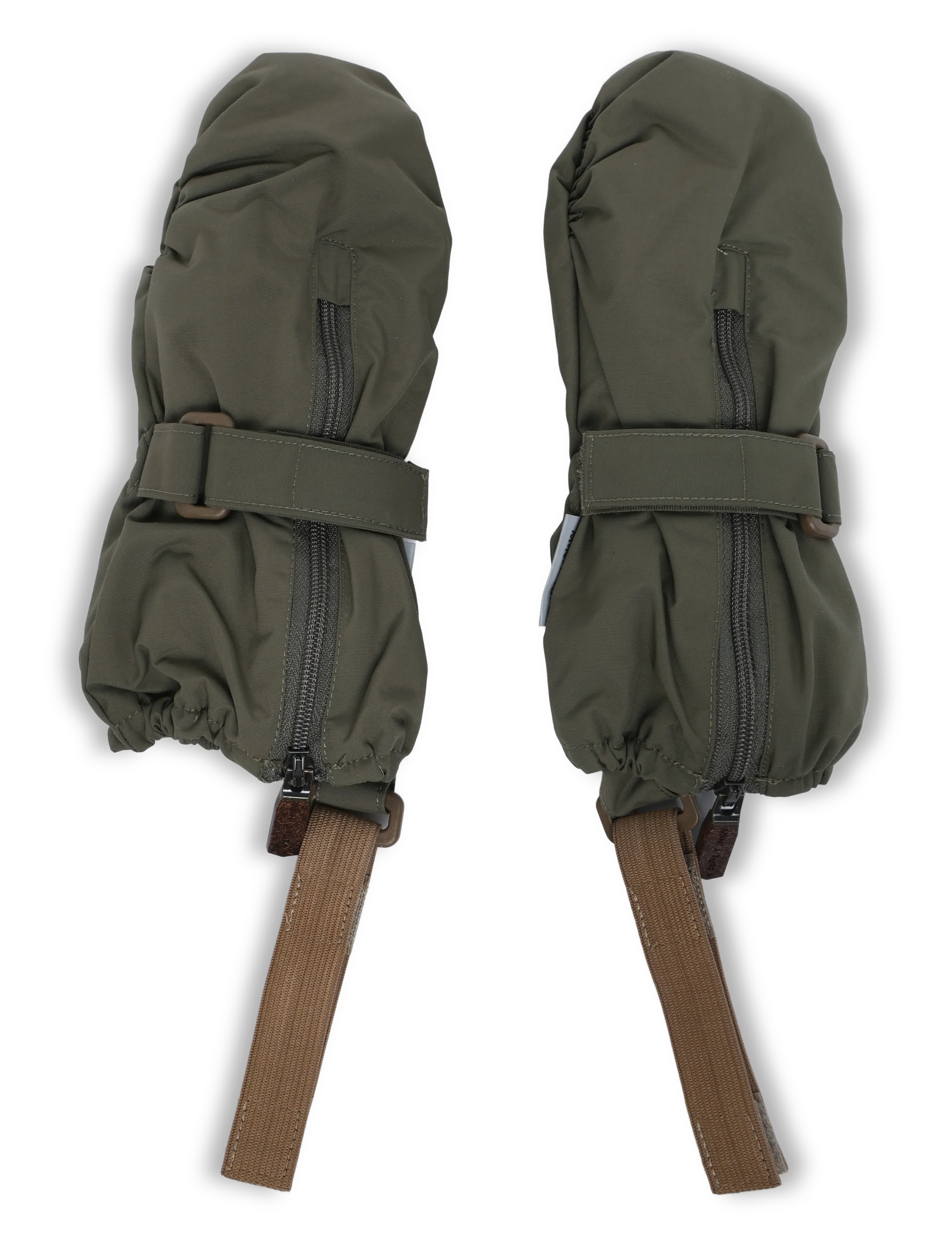 MINI A TURE MATCESAR fleece lined mittens - MINI A TURE - KALAMATA GREEN / khaki/green
