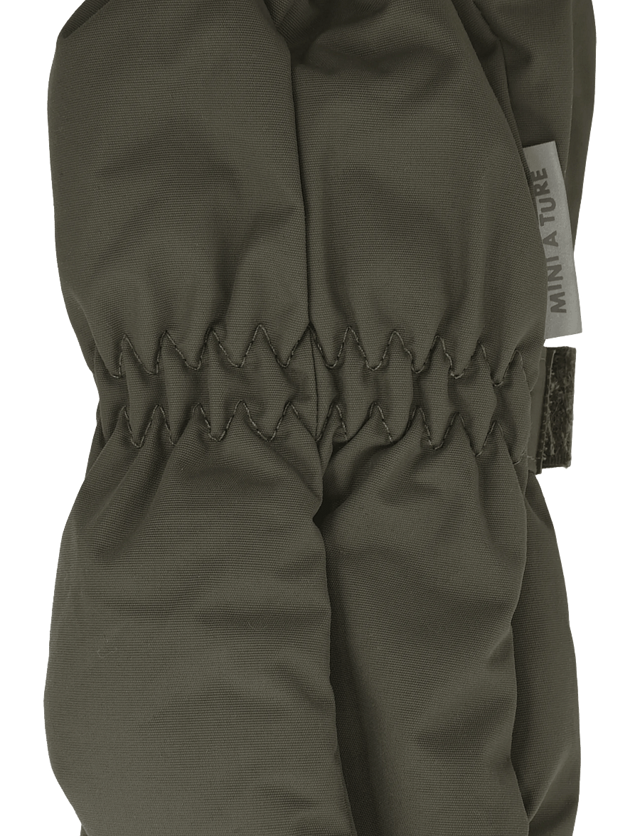 MINI A TURE - MATCESAR fleece lined mittens - handschuhe - kalamata green - 2