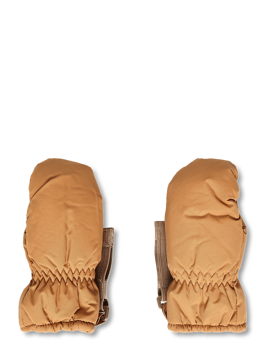 MINI A TURE - MATCORDT fleece lined mittens - handskar - brown sugar - 1