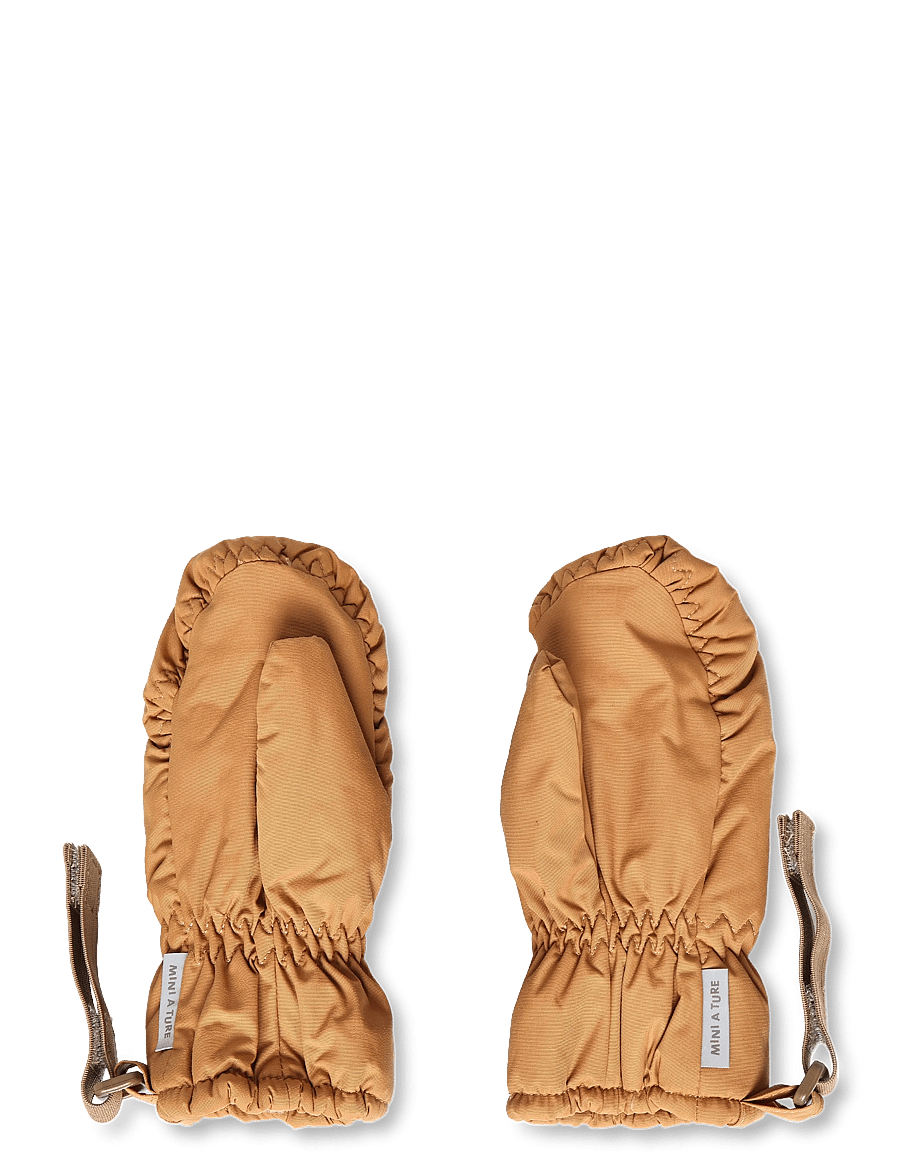 MINI A TURE - MATCORDT fleece lined mittens - handskar - brown sugar - 2