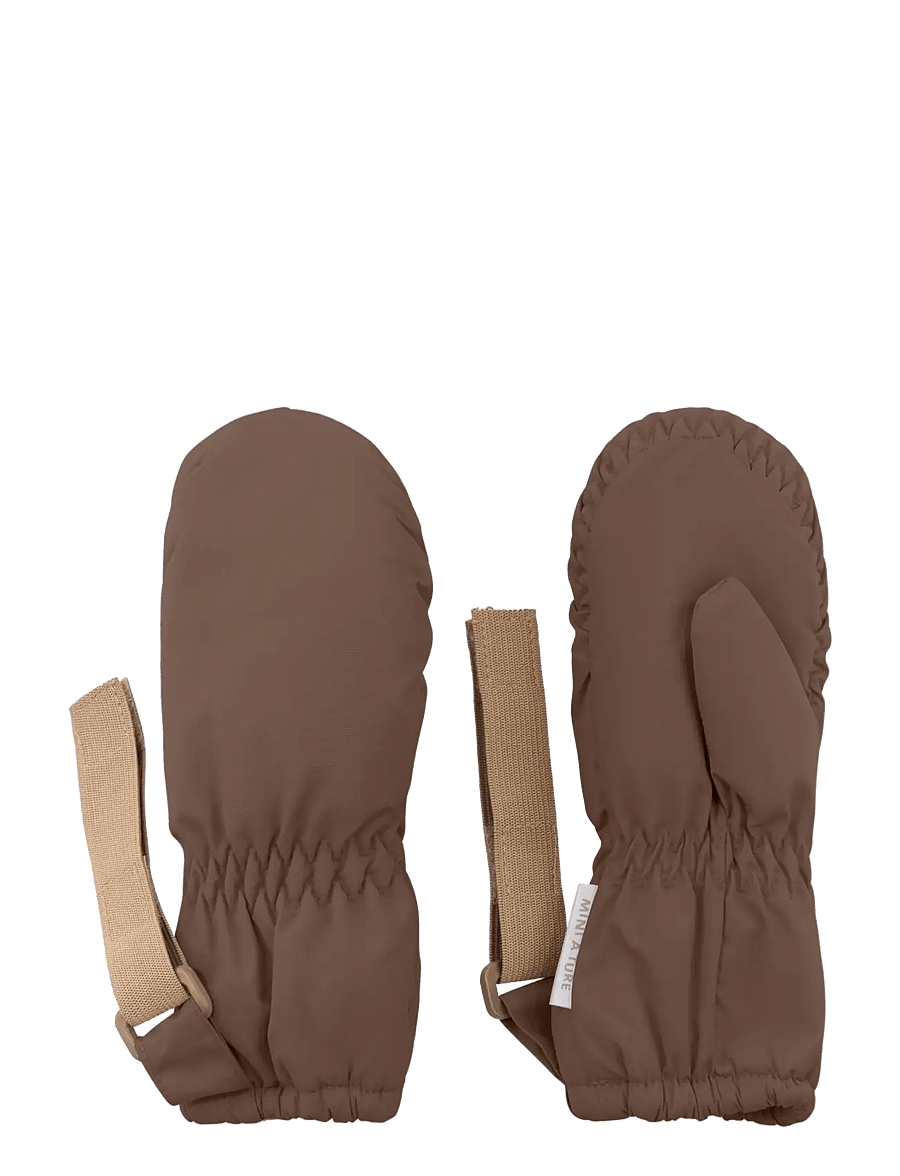MINI A TURE - MATCORDT fleece lined mittens - gloves - chestnut brown - 0