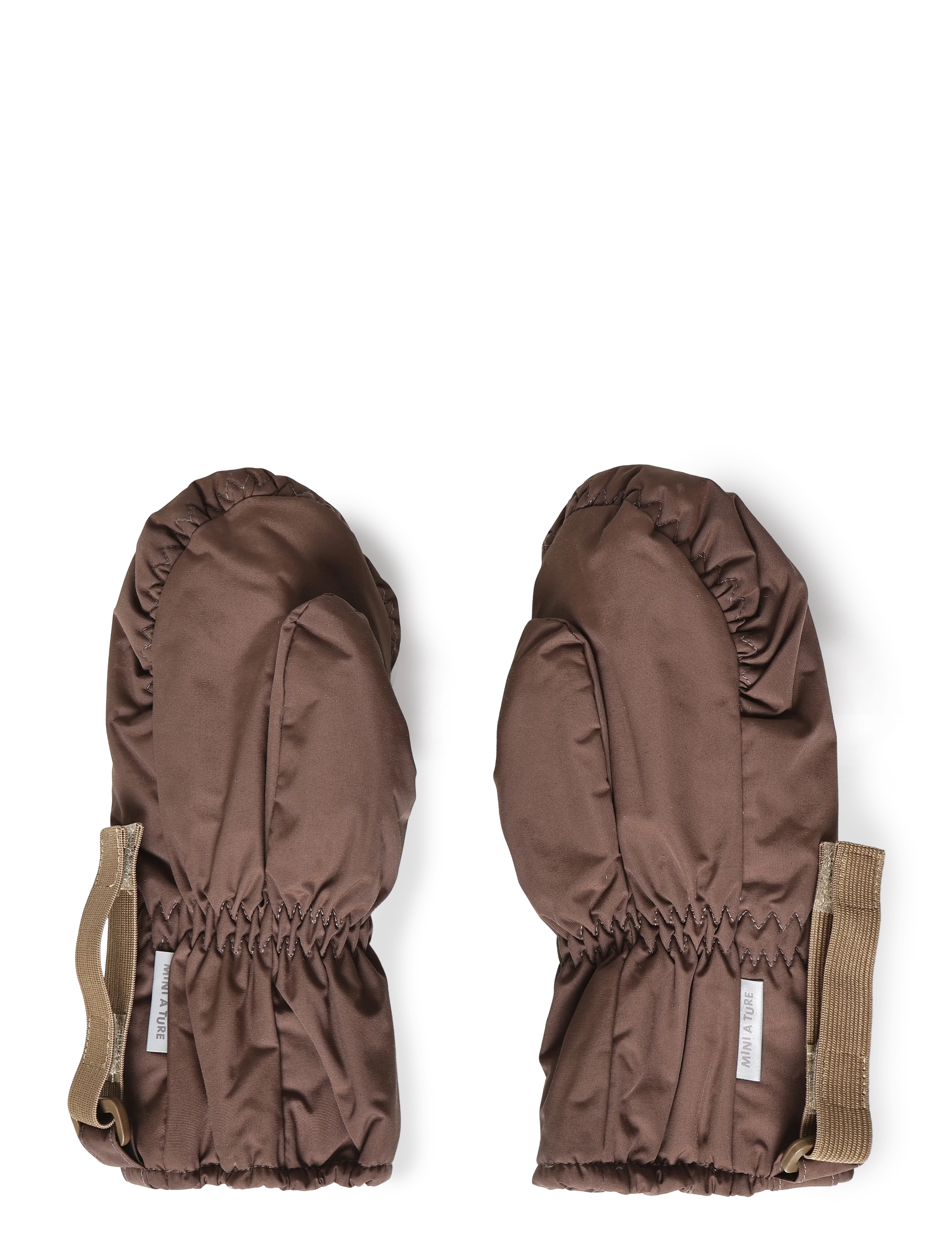 MINI A TURE - MATCORDT fleece lined mittens - gloves - chestnut brown - 1
