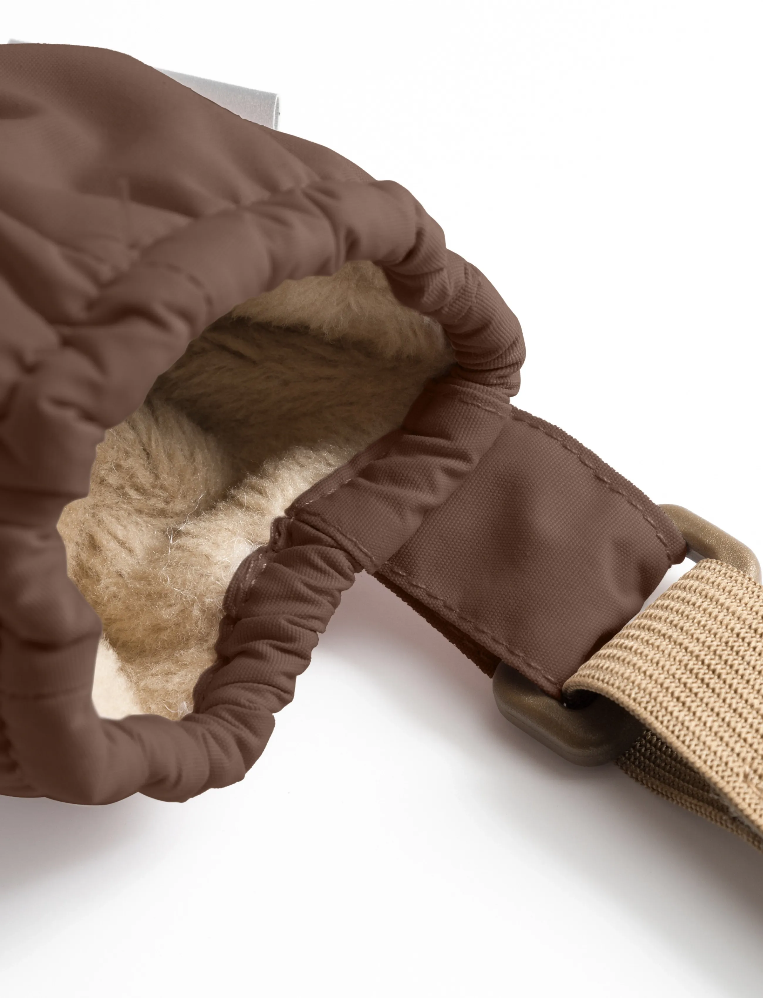 MINI A TURE - MATCORDT fleece lined mittens - gloves - chestnut brown - 3