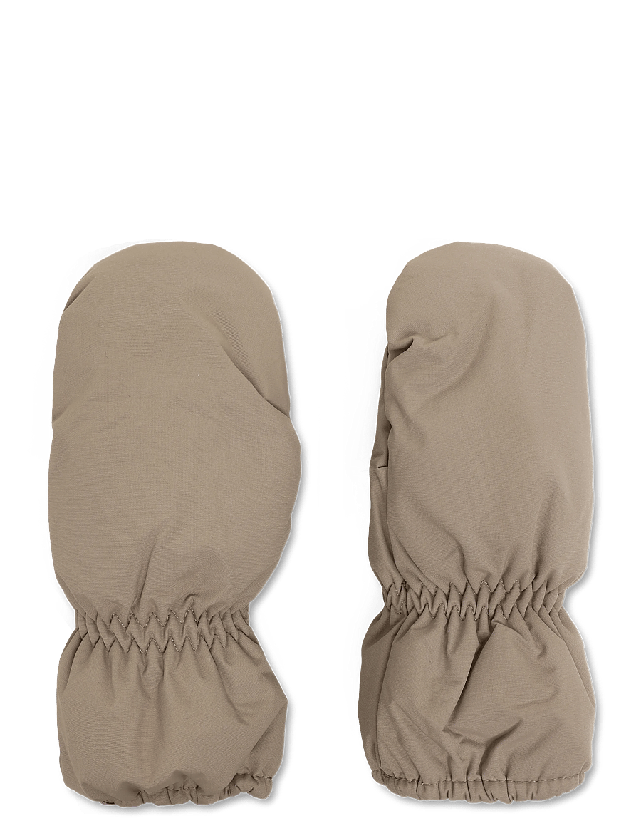 MINI A TURE - MATCORDT fleece lined mittens - handskar - grey brown - 0