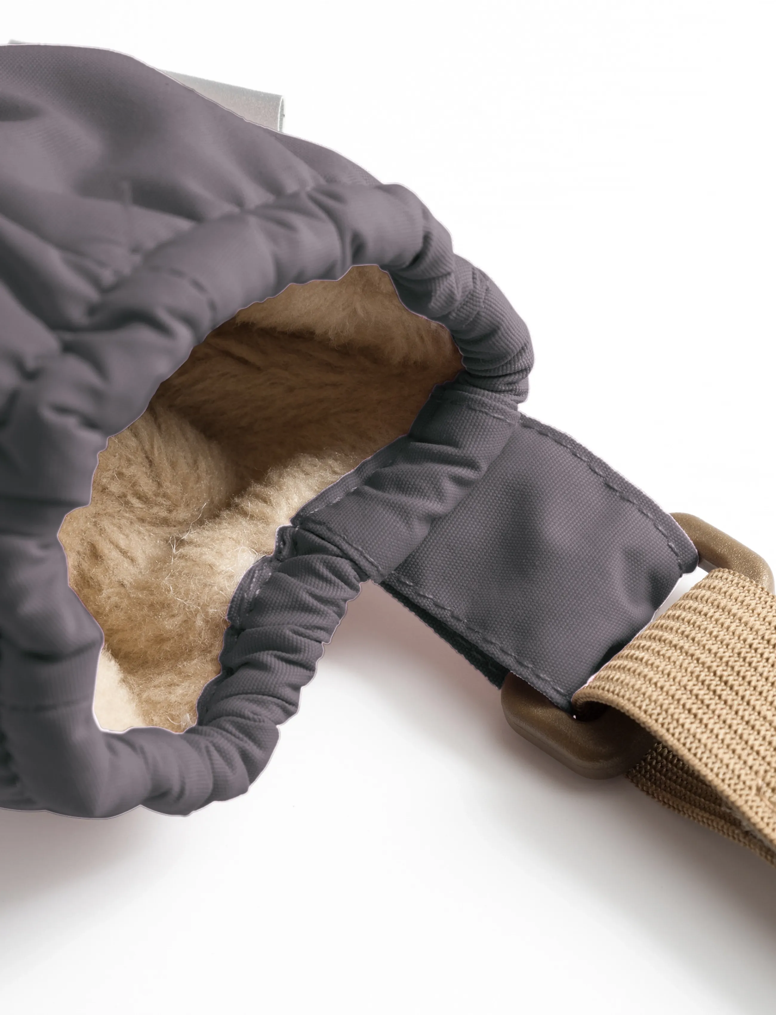MINI A TURE - MATCORDT fleece lined mittens - gloves - plum kitten - 2