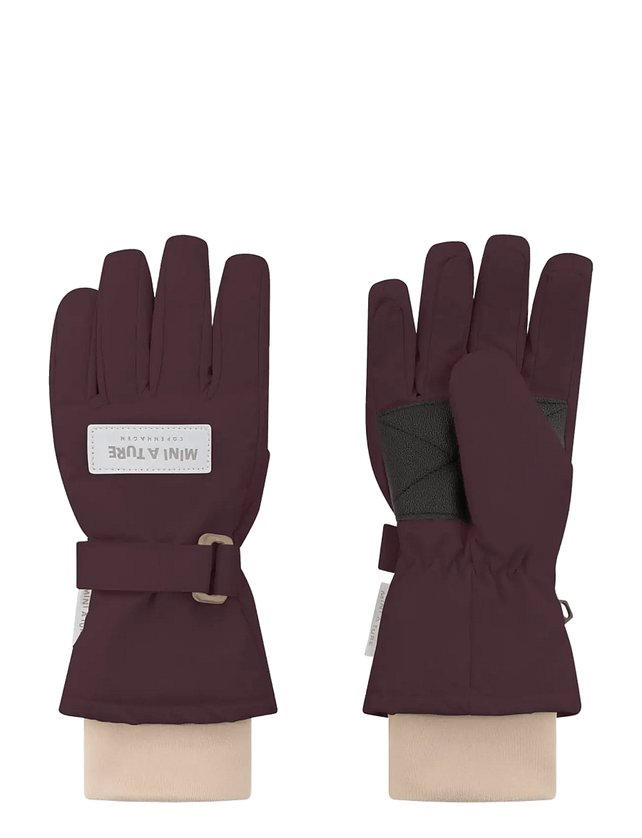 MINI A TURE - MATCELIO gloves - gloves - fudge aubergine - 0