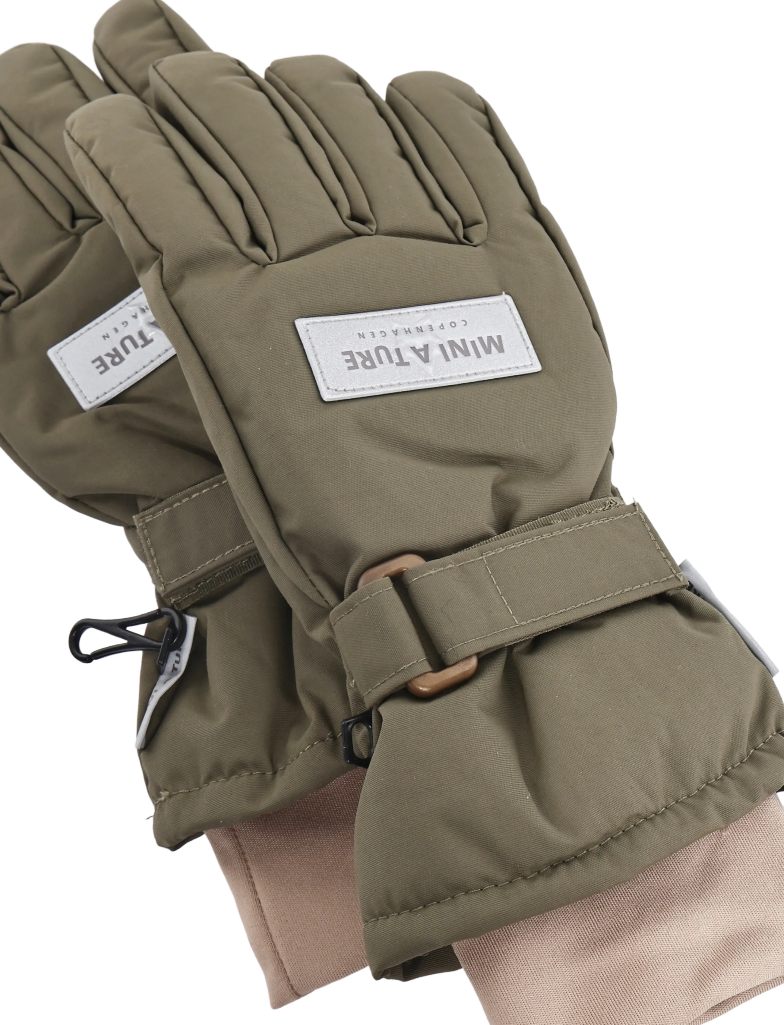 MINI A TURE - MATCELIO gloves - handskar - kalamata green - 2