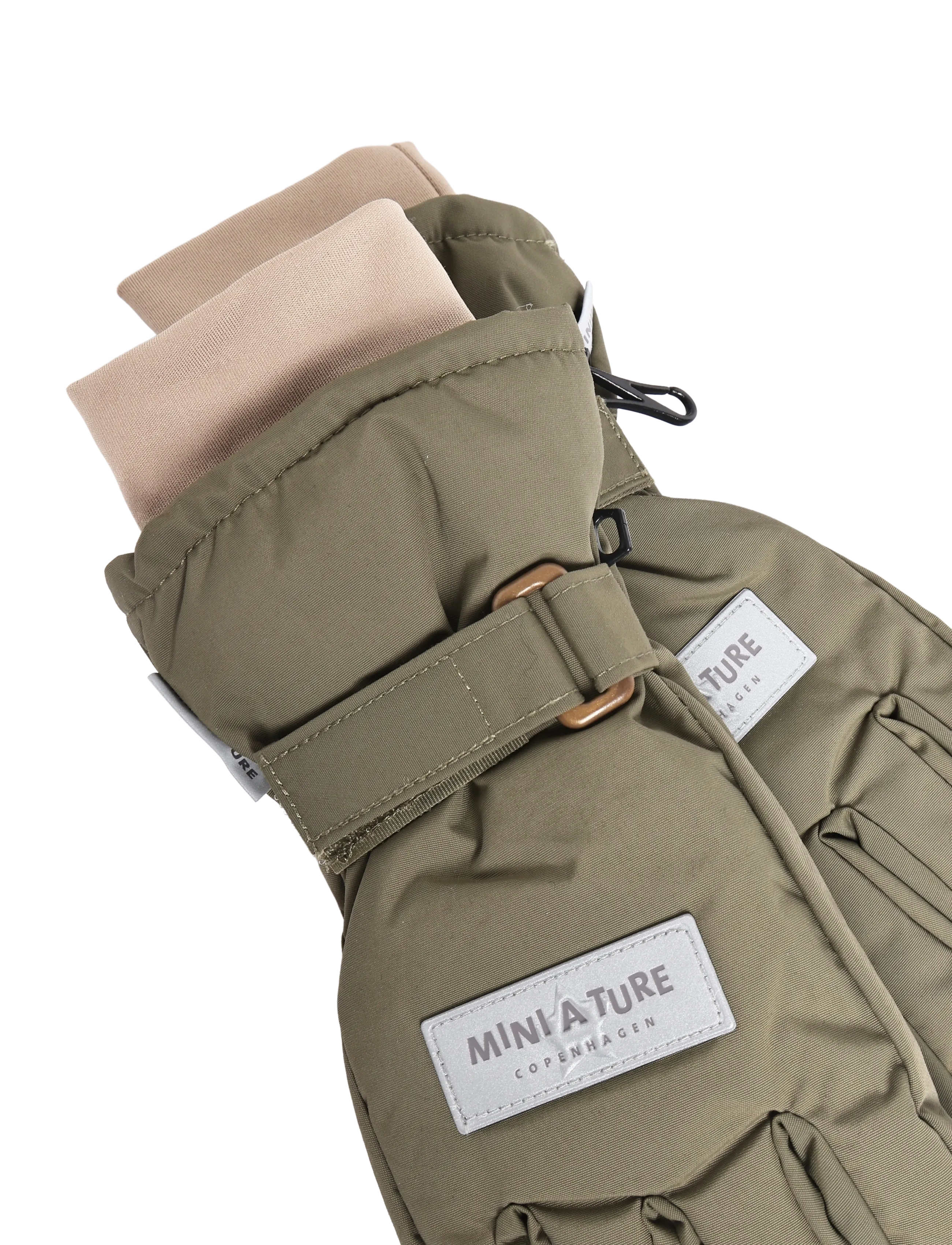 MINI A TURE - MATCELIO gloves - handskar - kalamata green - 3