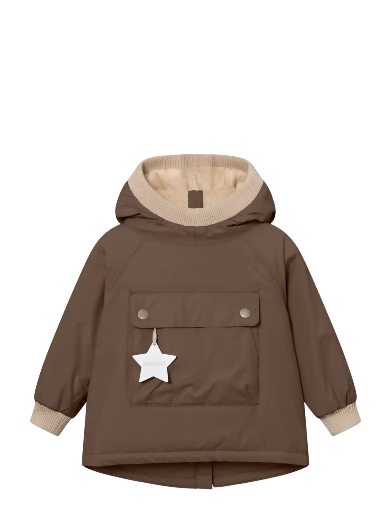 MINI A TURE MATBABYWEN fleece lined winter anorak. GRS - Vinterkläder - CHESTNUT BROWN / brown