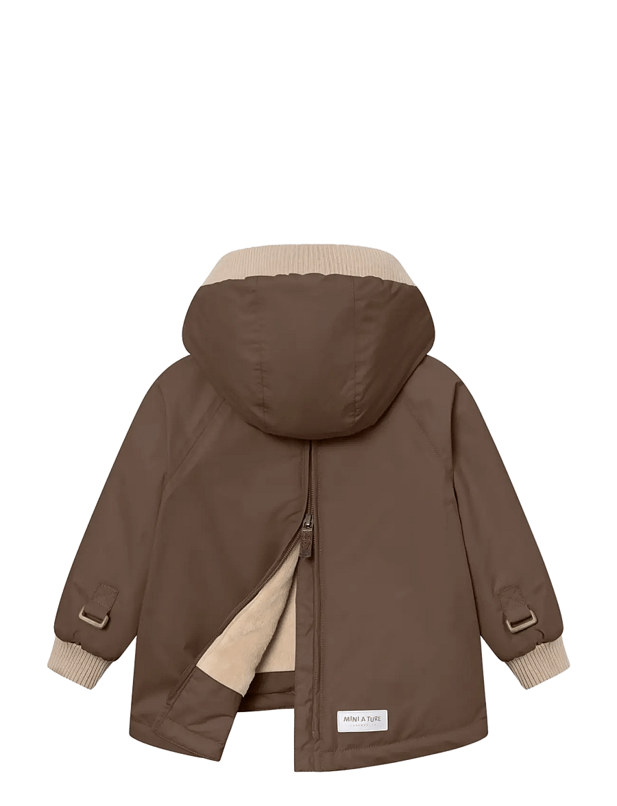 MINI A TURE - MATBABYWEN fleece lined winter anorak. GRS - anoraker - chestnut brown - 2