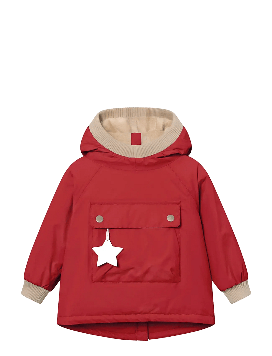 MINI A TURE - MATBABYWEN fleece lined winter anorak. GRS - anoraks - chili pepper - 0