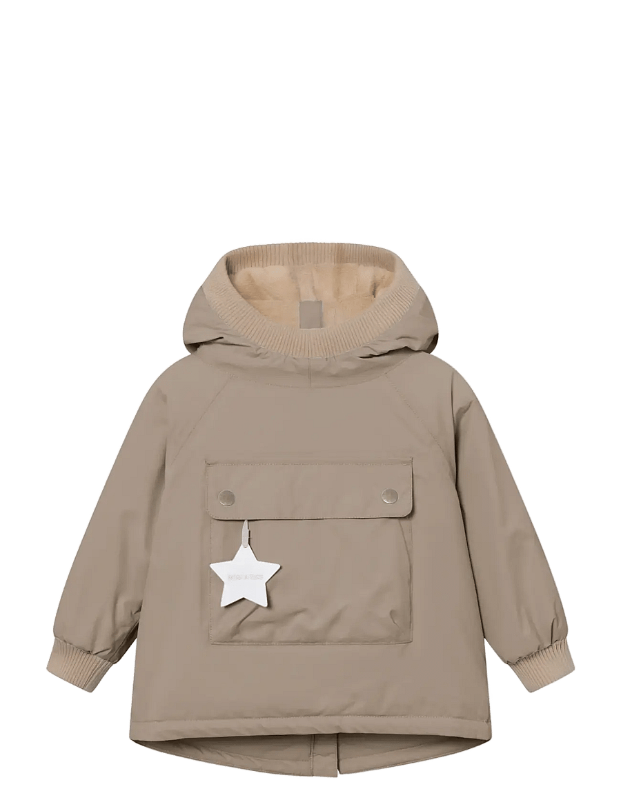 MINI A TURE - MATBABYWEN fleece lined winter anorak. GRS - anoraks - grey brown - 0