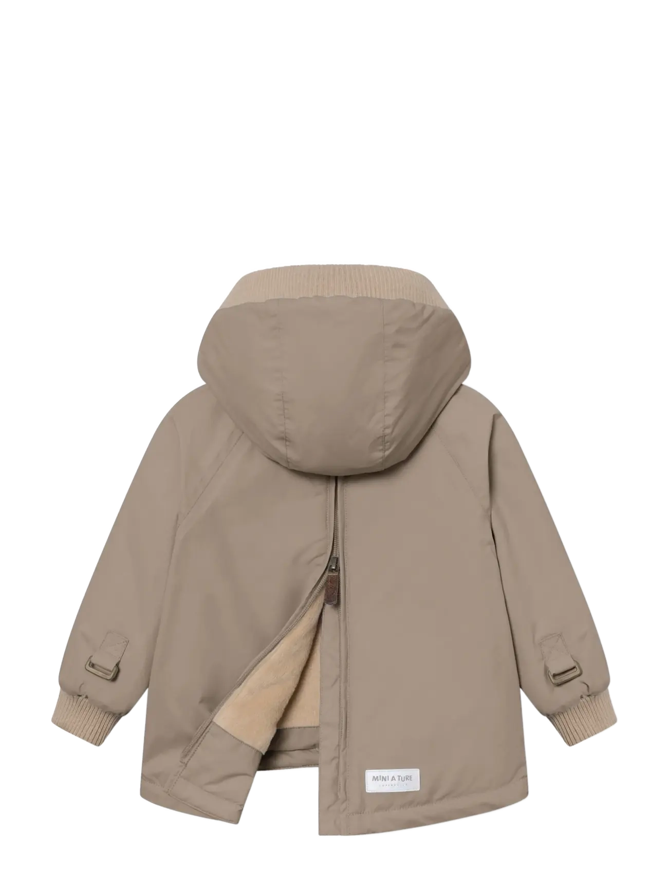 MINI A TURE - MATBABYWEN fleece lined winter anorak. GRS - anoraks - grey brown - 2