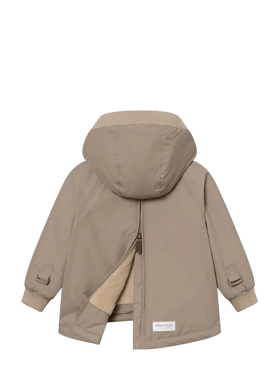 MINI A TURE - MATBABYWEN fleece lined winter anorak. GRS - anoraks - grey brown - 2