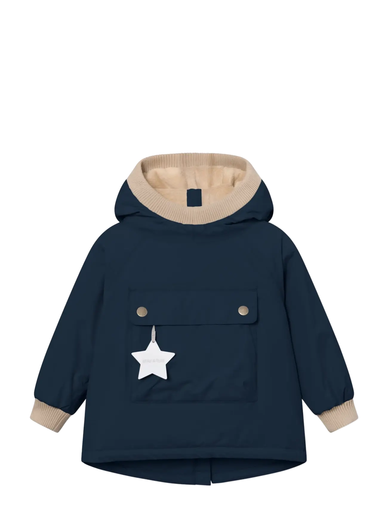 MINI A TURE MATBABYWEN fleece lined winter anorak. GRS - Anoraks - OUTER SPACE / navy