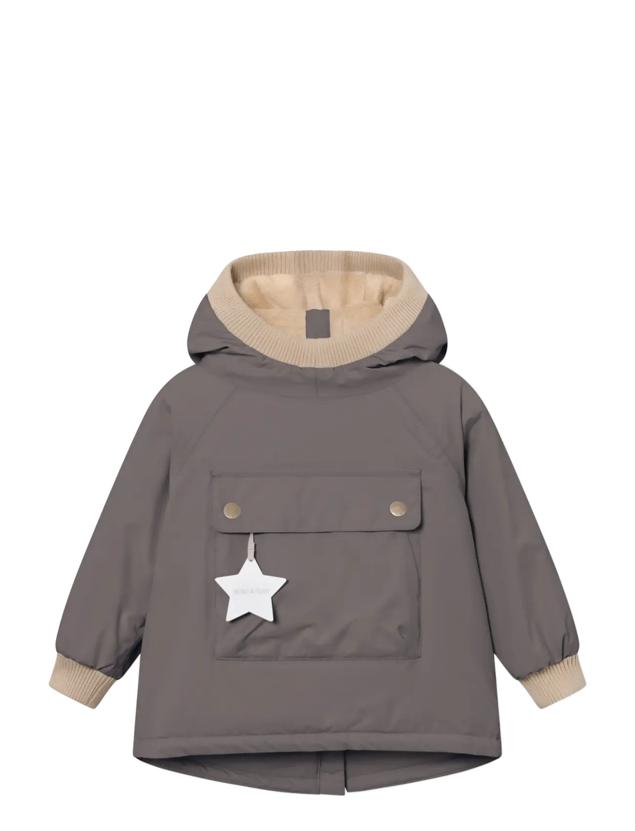 MINI A TURE MATBABYWEN fleece lined winter anorak. GRS - Anoraks - PLUM KITTEN / purple