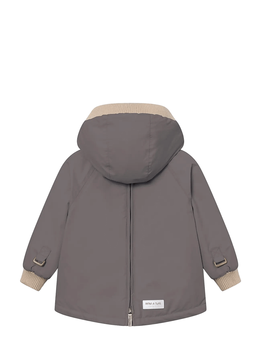 MINI A TURE - MATBABYWEN fleece lined winter anorak. GRS - anoraks - plum kitten - 1