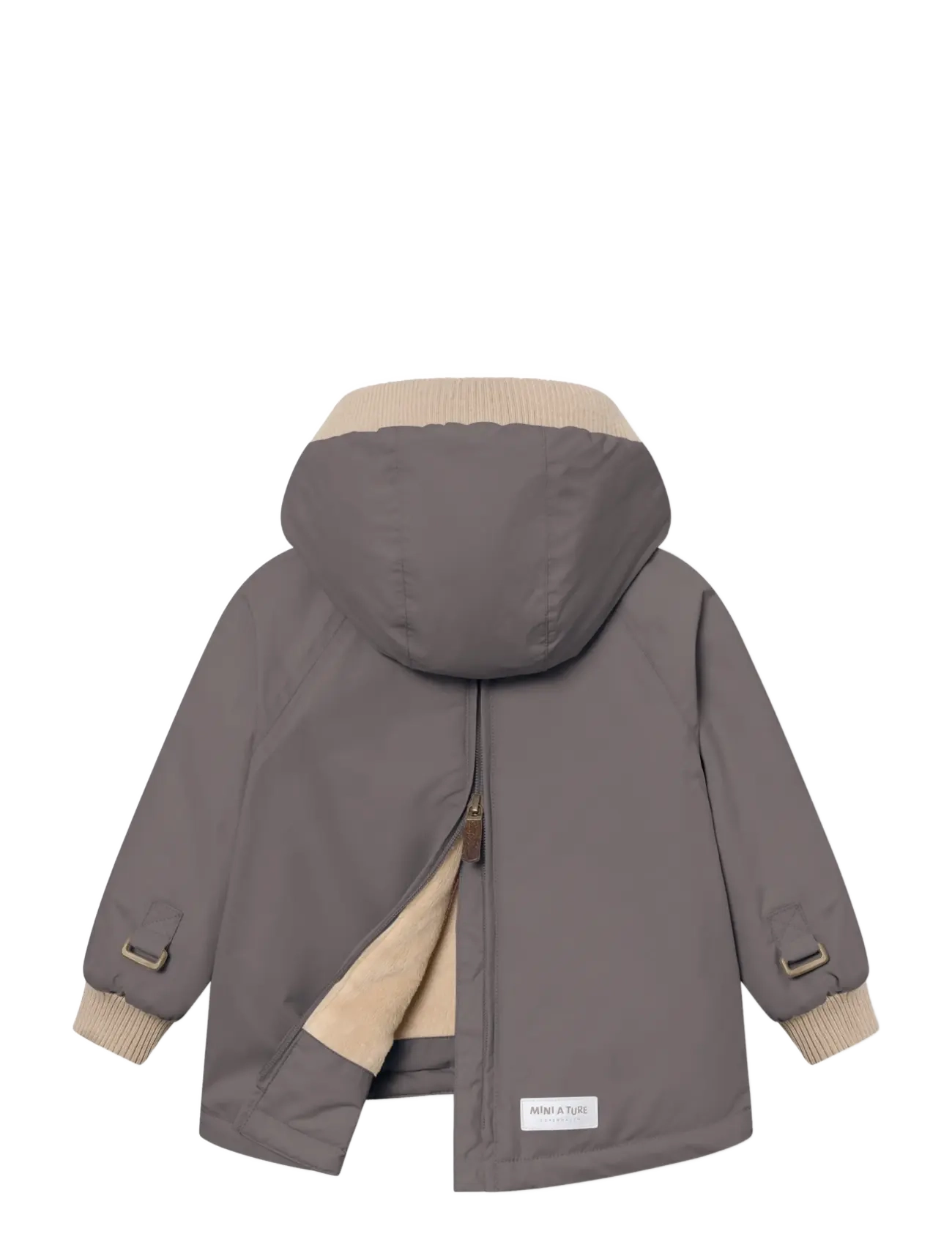MINI A TURE - MATBABYWEN fleece lined winter anorak. GRS - anoraks - plum kitten - 2