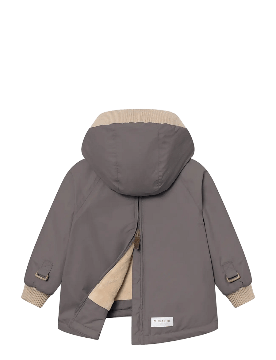MINI A TURE - MATBABYWEN fleece lined winter anorak. GRS - anoraks - plum kitten - 2