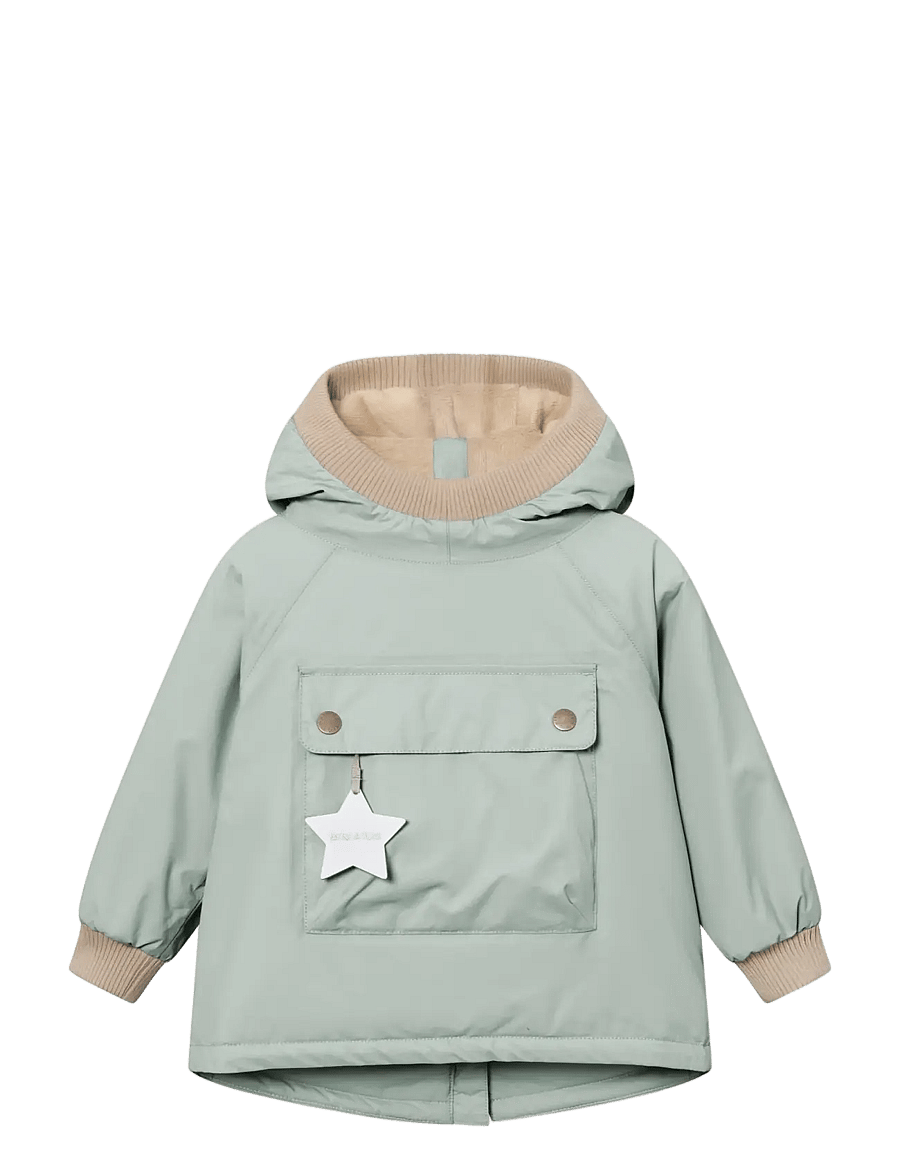 MINI A TURE - MATBABYWEN fleece lined winter anorak. GRS - anoraks - slate gray - 0