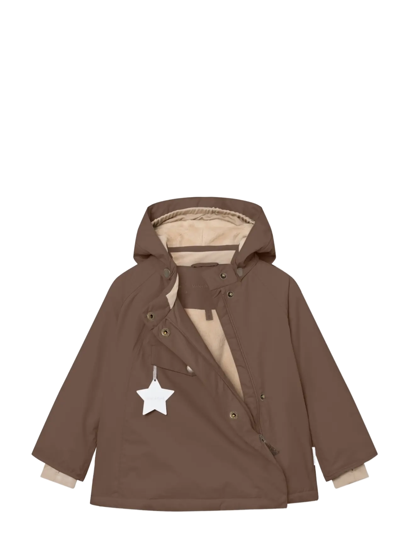 MINI A TURE - MATWANG fleece lined winter jacket. GRS - dunjackor & fodrade jackor - chestnut brown - 2